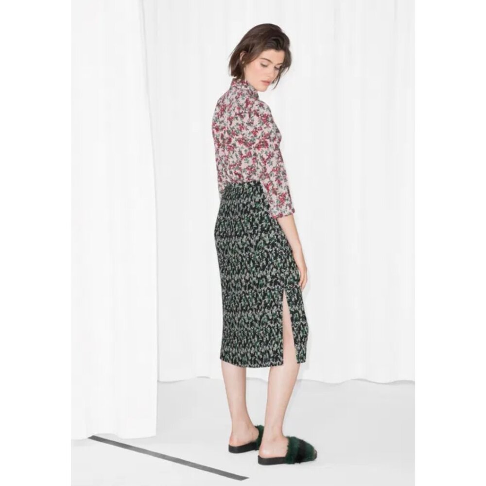 & Other Stories Silk Floral Blouse - Picture 3 of 12